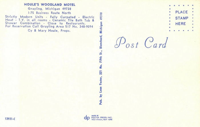 Woodland Motor Lodge - Vintage Postcard (newer photo)